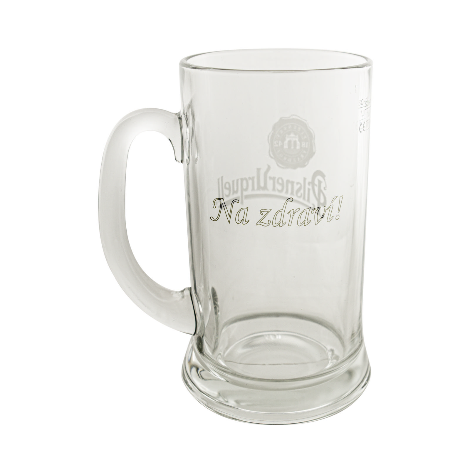 Pilsner Urquell 1 Litre Glass With Inscription Glass With A Personal Dedication Plzeňský